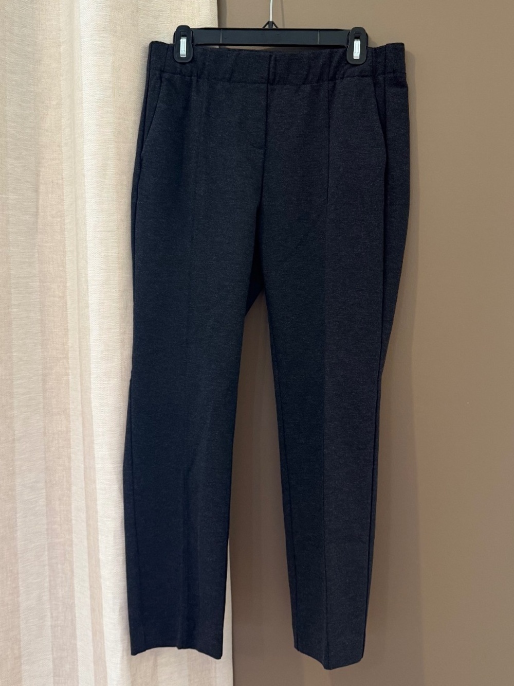 NWT J. Jill Ponte Slim Leg Pants Navy Blue Heather, Stretch, Size Small Petite